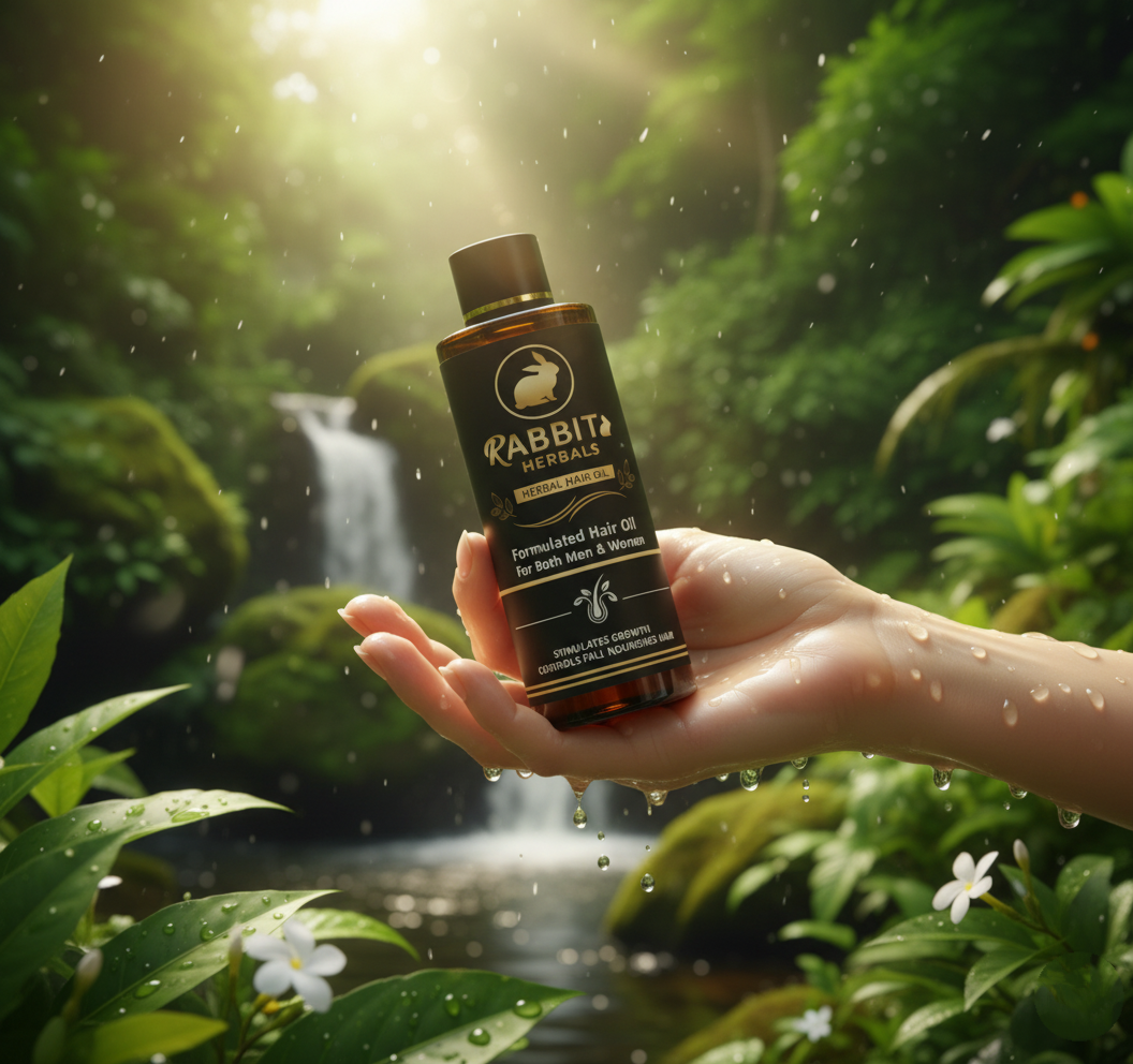 Rabbit Herbal Hair Oil – 100% Stronger, Healthier Growth