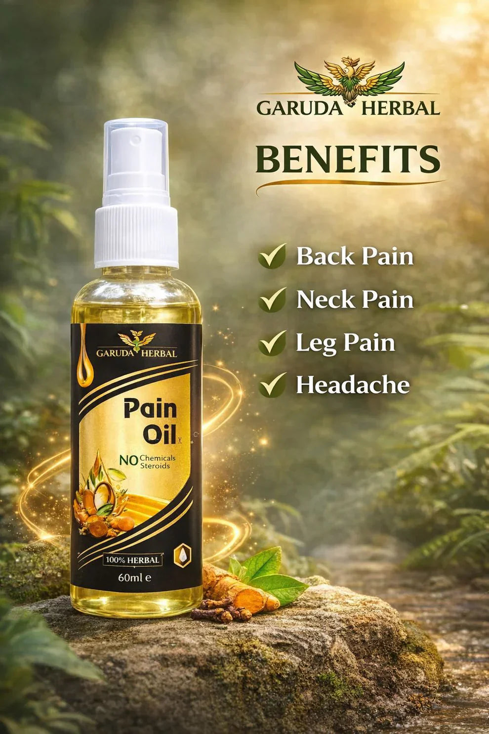 Garuda Herbal Pain Relief and Massage Oil